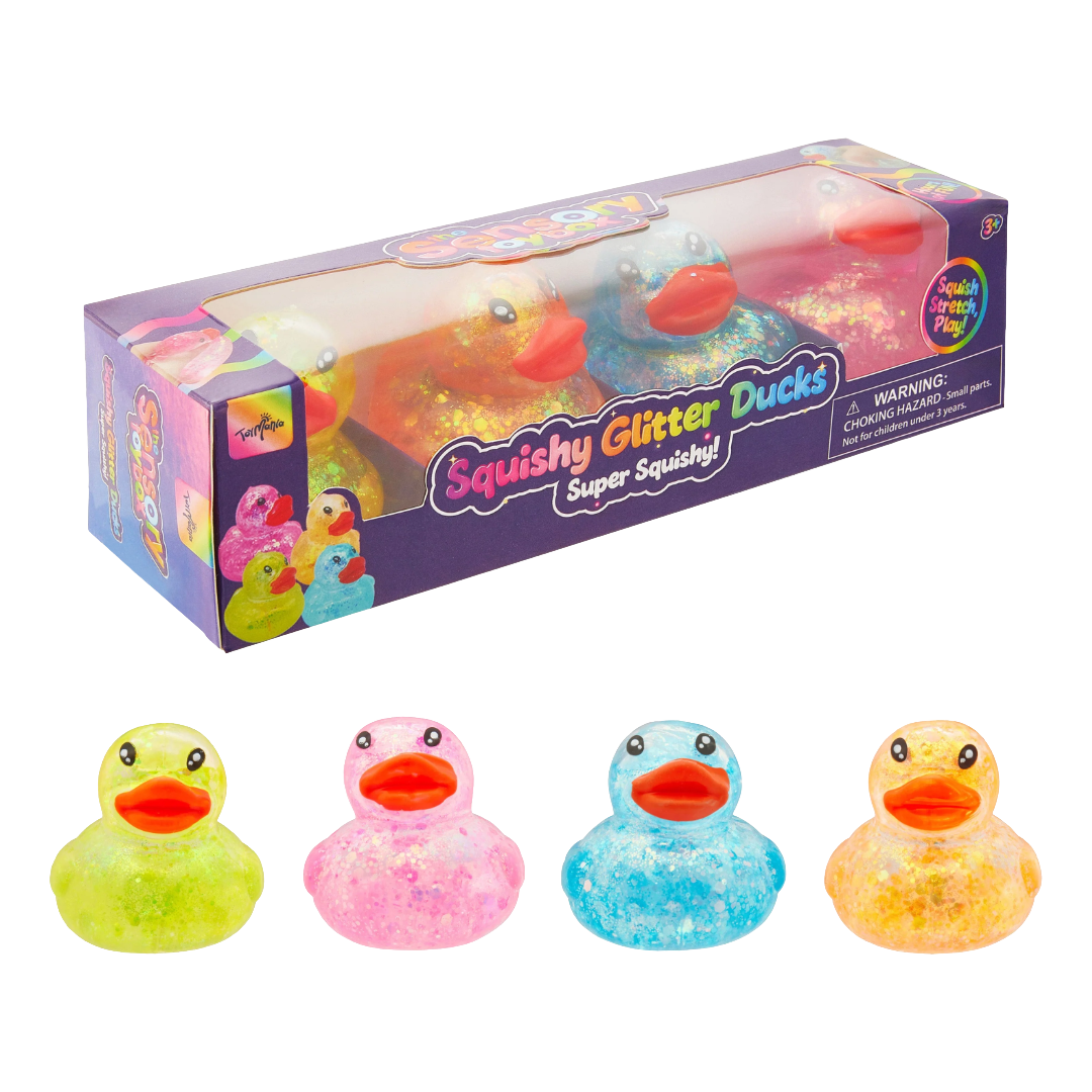 Squishy Glitter Ducks 4 Pack