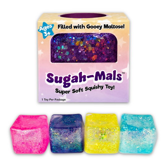 Sugah-Mals Mini Glitter Sugar Cube Squishy Toy