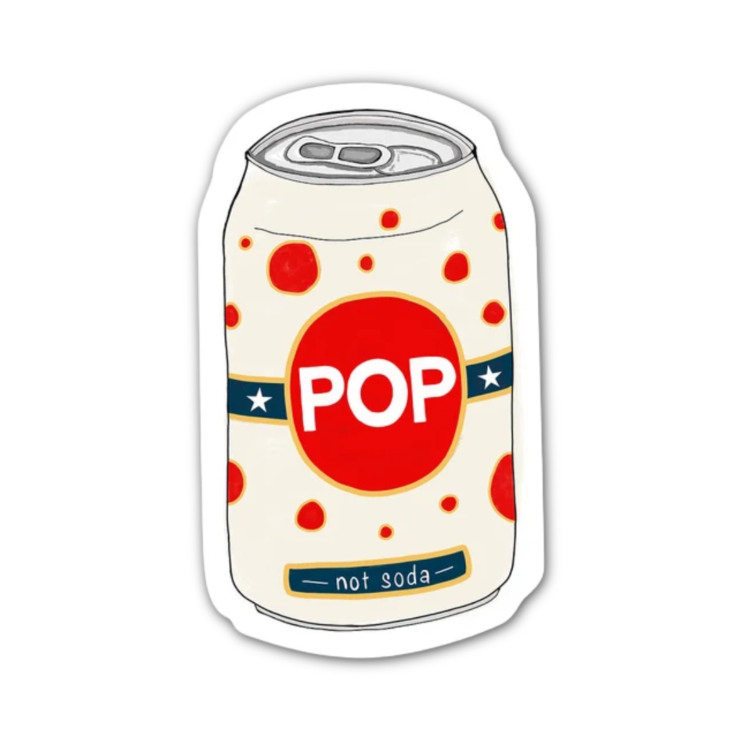 Pop Not Soda Sticker