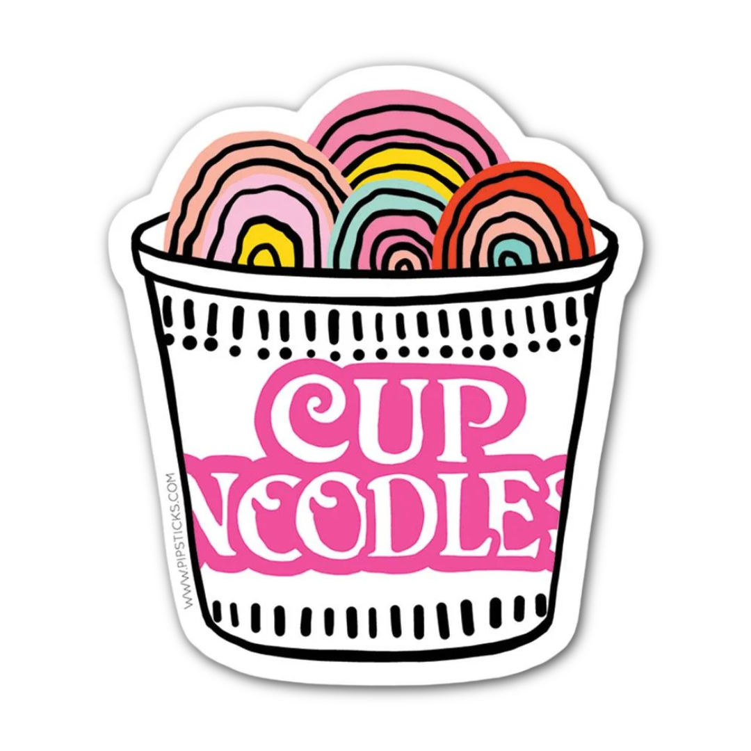 Lunch for One Cup Noodles Vinyl Sticker