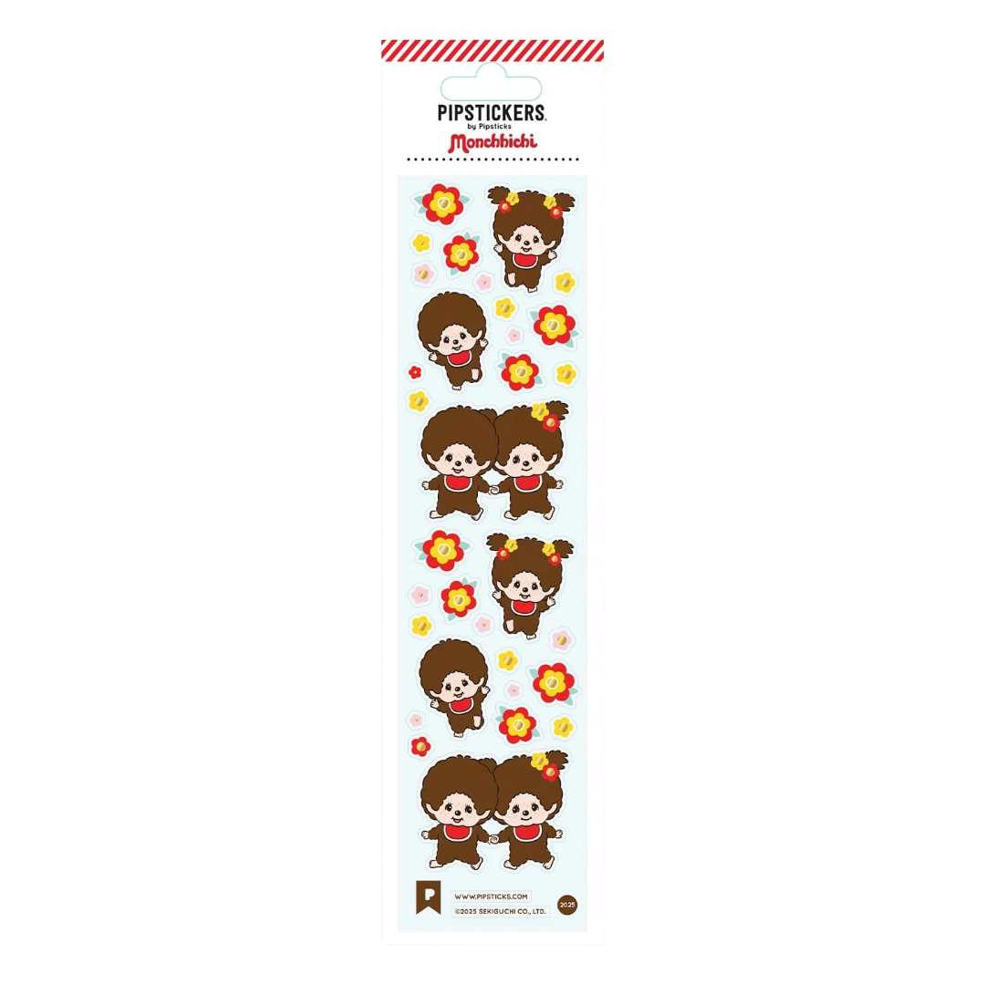 Frolicking Monchhichi Sticker Sheet