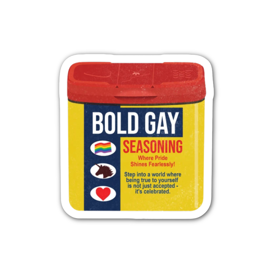 Bold Gay Seasoning Sticker
