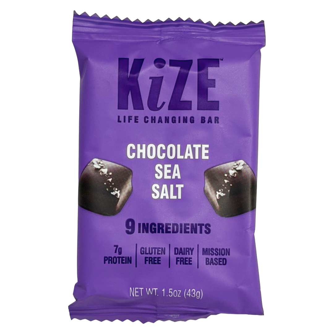 KiZE Chocolate Sea Salt Protein Snack Bar 1.5oz