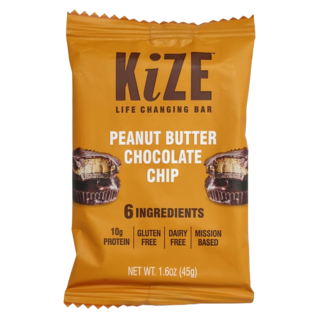 KiZE Peanut Butter Chocolate Chip Protein Snack Bar 1.5oz