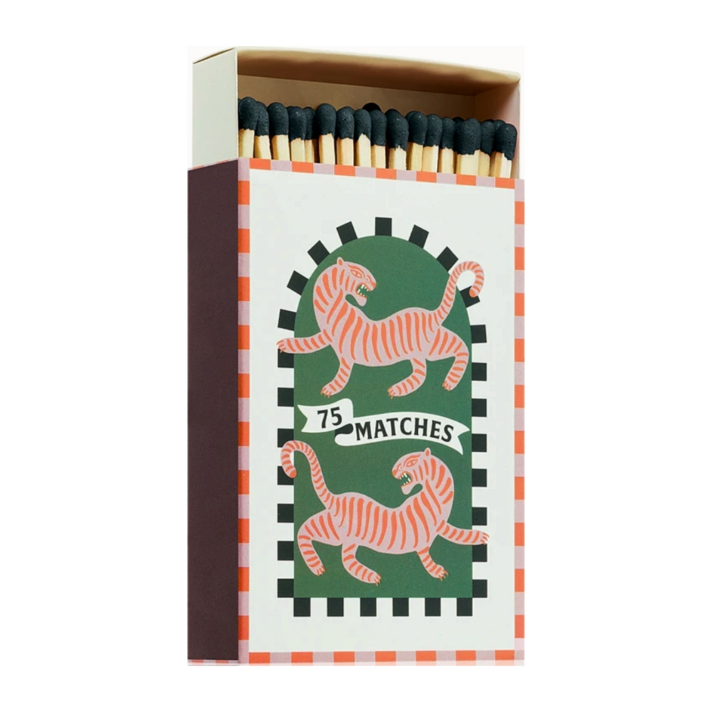 A Dopo Tiger Decorative Matches Set