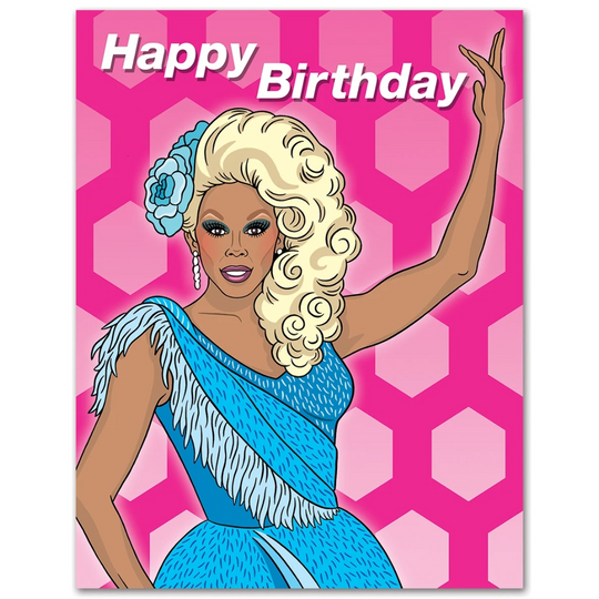 RuPaul Drag Queen Happy Birthday Card