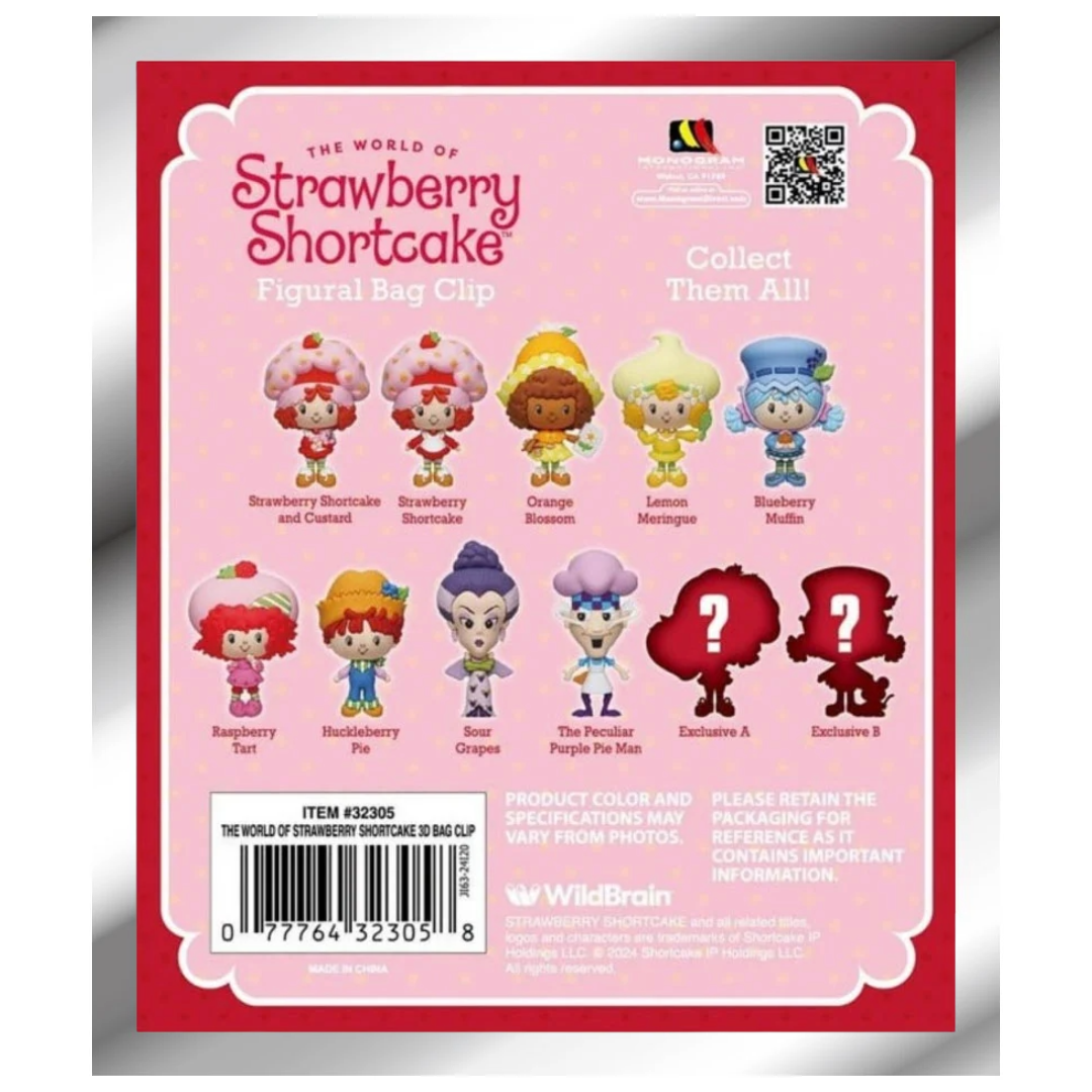 Mystery Strawberry Shortcake 3D Bag Clip