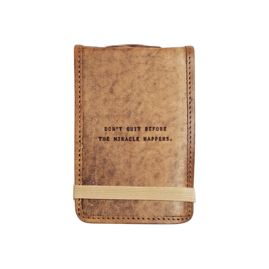 Don't Quit Mini Leather Journal