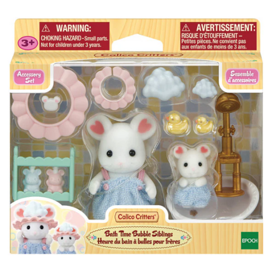 Calico Critters - Bath Time Bubble Mouse Siblings