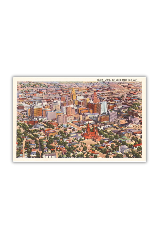 View Over Tulsa Postcard