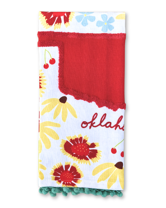 Oklahoma in Bloom Dish Towel