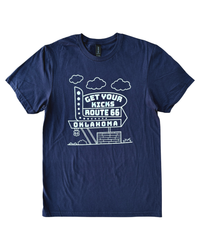 Oklahoma Get Your Kicks Route 66 Sign Tshirt