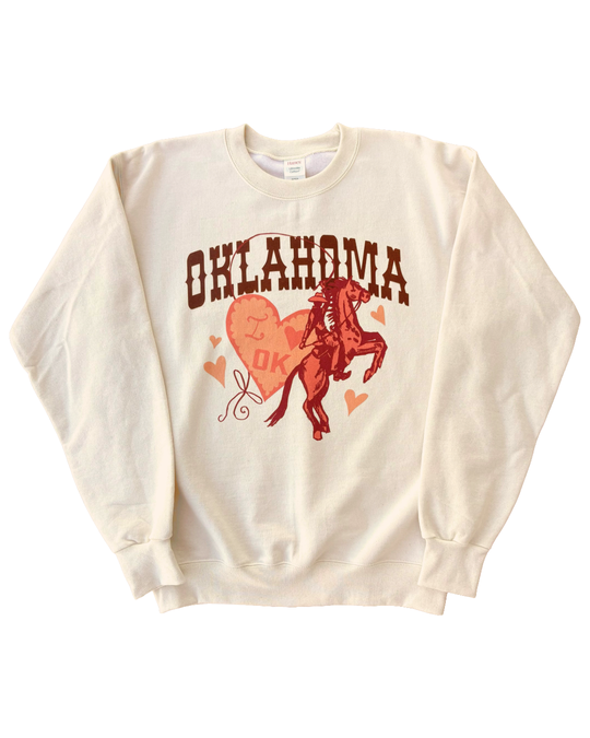 Oklahoma Hearts and Horses Sweatshirt