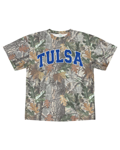 University of Tulsa Blue Gault Camo Tshirt