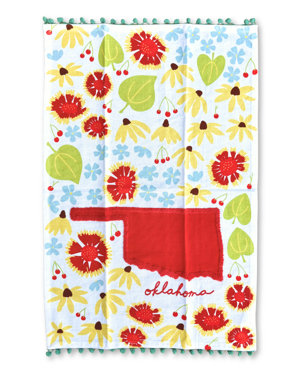 Oklahoma in Bloom Dish Towel