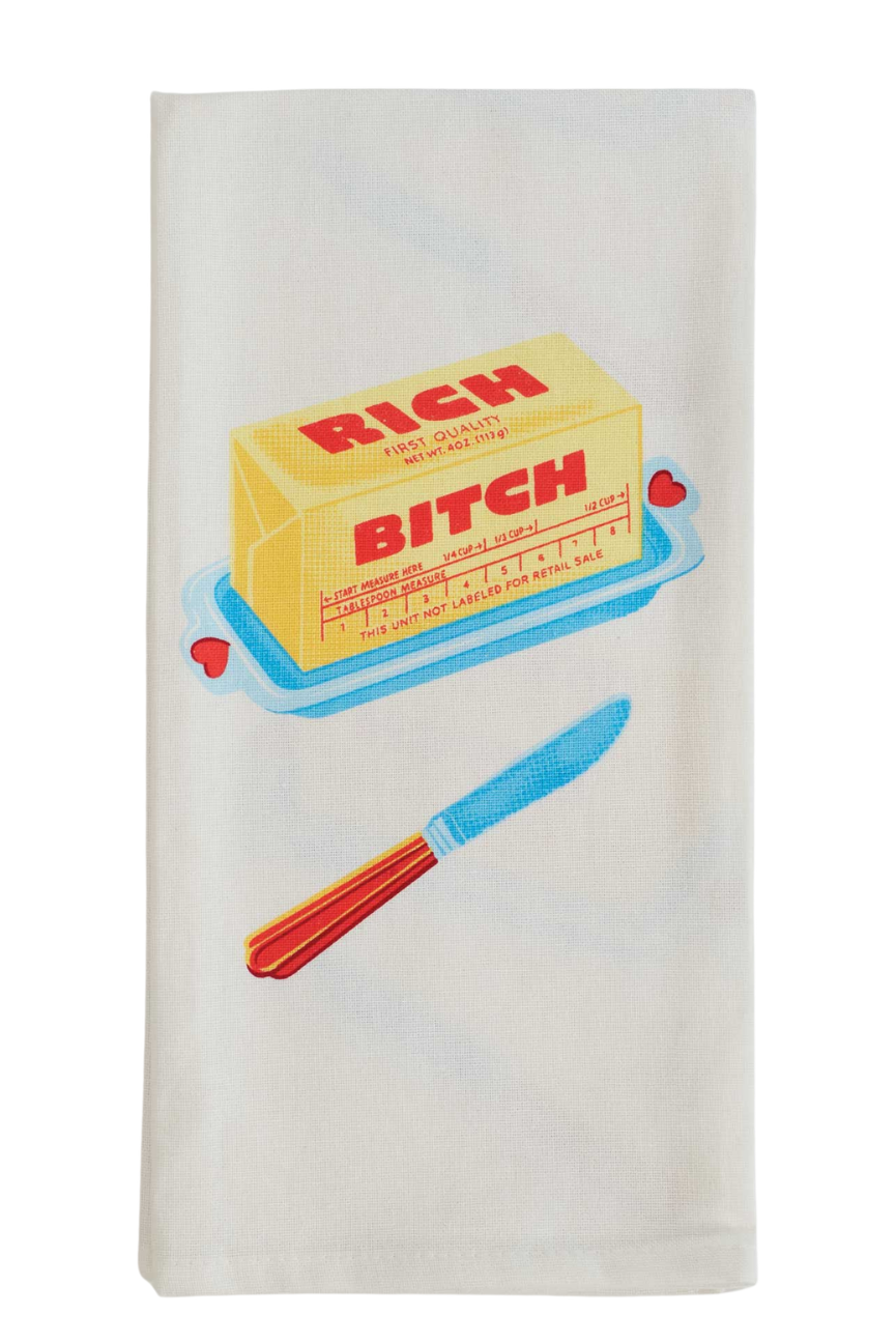 Rich Bitch Dish Towel