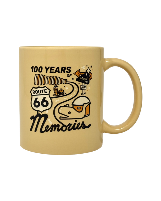 Route 66 100 Years of Memories Yellow Mug