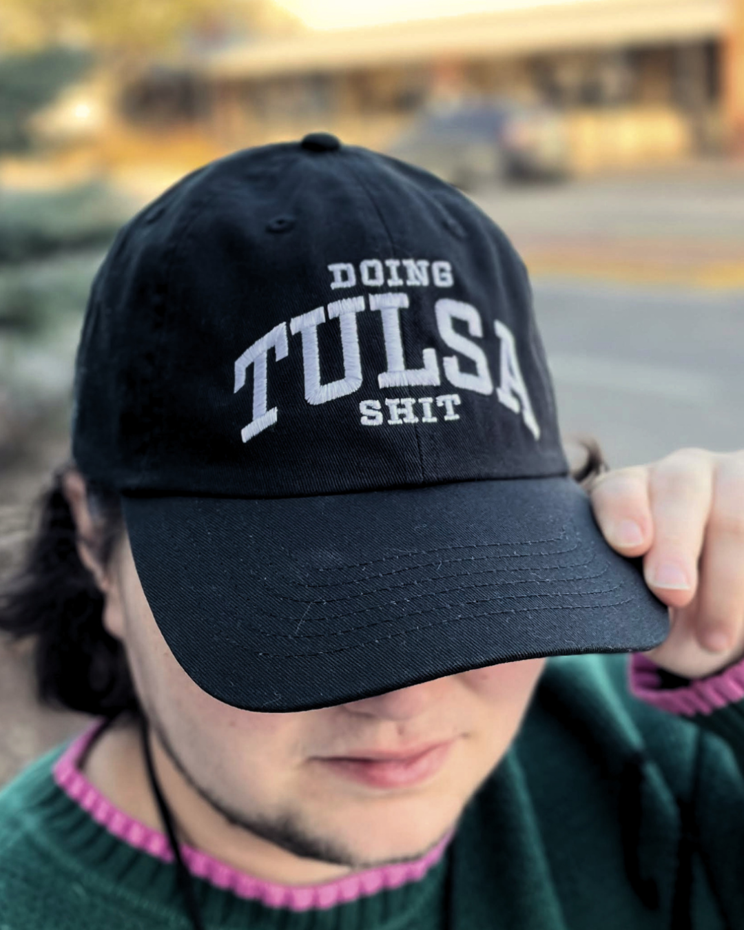 Doing Tulsa Shit Dad Hat Black/White