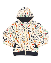 Tulsa Print Hoodie - Ivory
