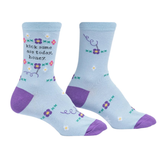Kick Some Ass Today Women's Crew Socks