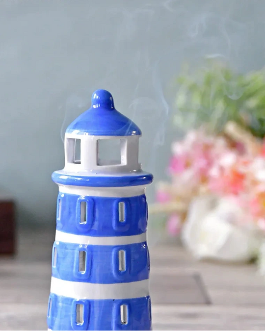 Lighthouse Tea Light & Incense Holder
