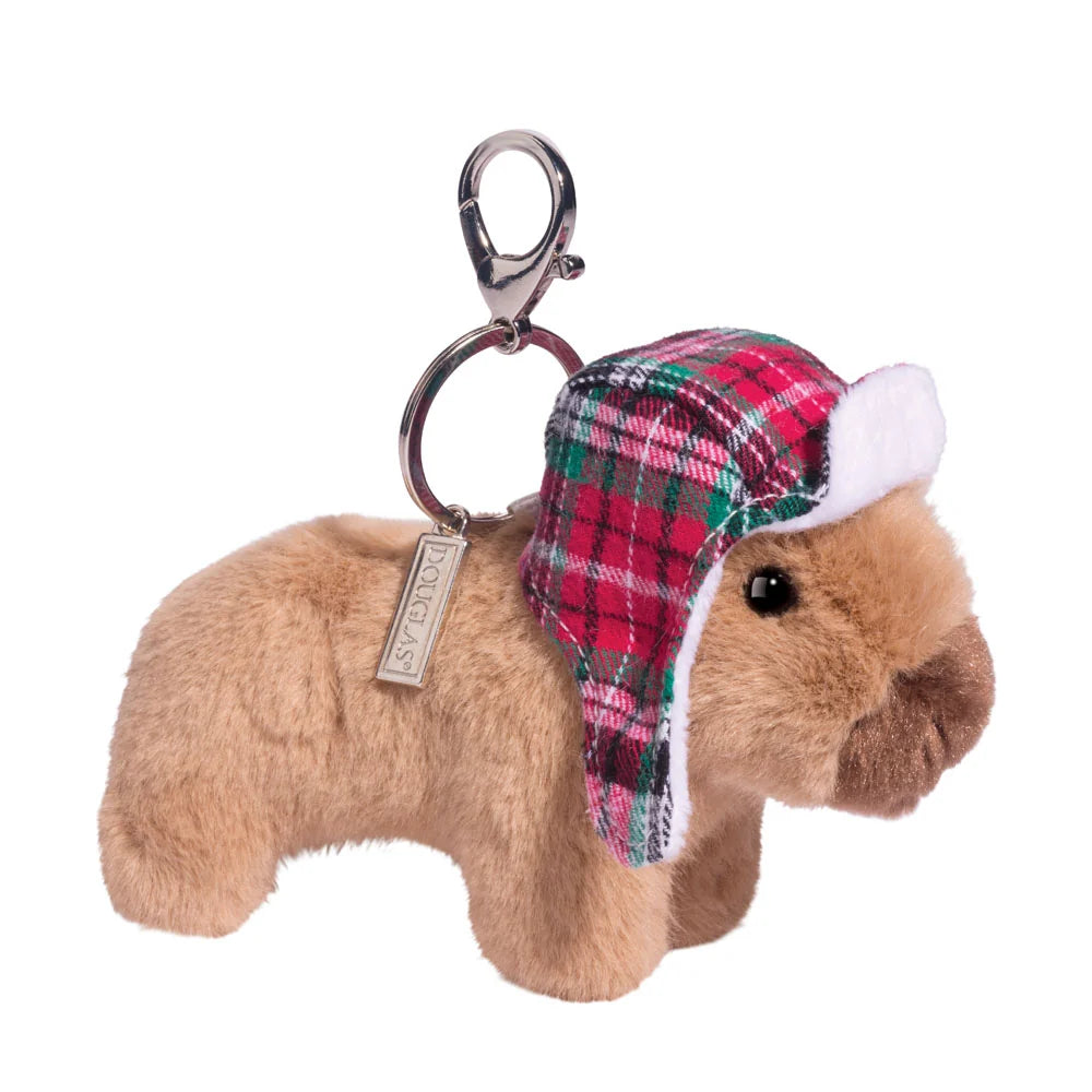 Winter Capybara Plush Bag Charm