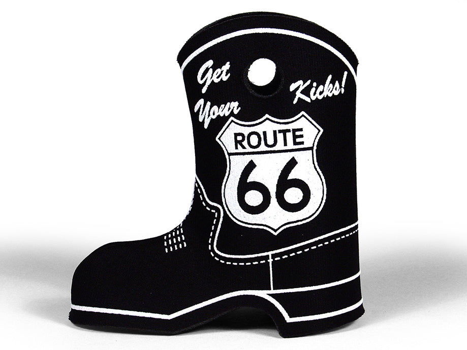 Route 66 Get Your Kicks Boot Coolie Koozie