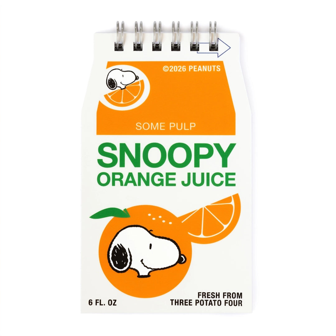 Snoopy Orange Juice Mini Notebook