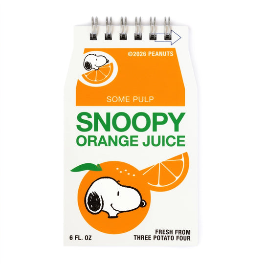 Snoopy Orange Juice Mini Notebook
