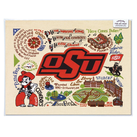 Oklahoma State University 8" x 10" Art Print