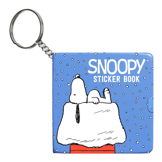 Snowy Snoopy Mini Sticker Book Keychain