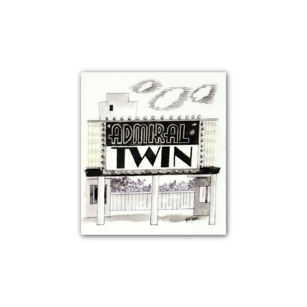 Admiral Twin Theater Sticker