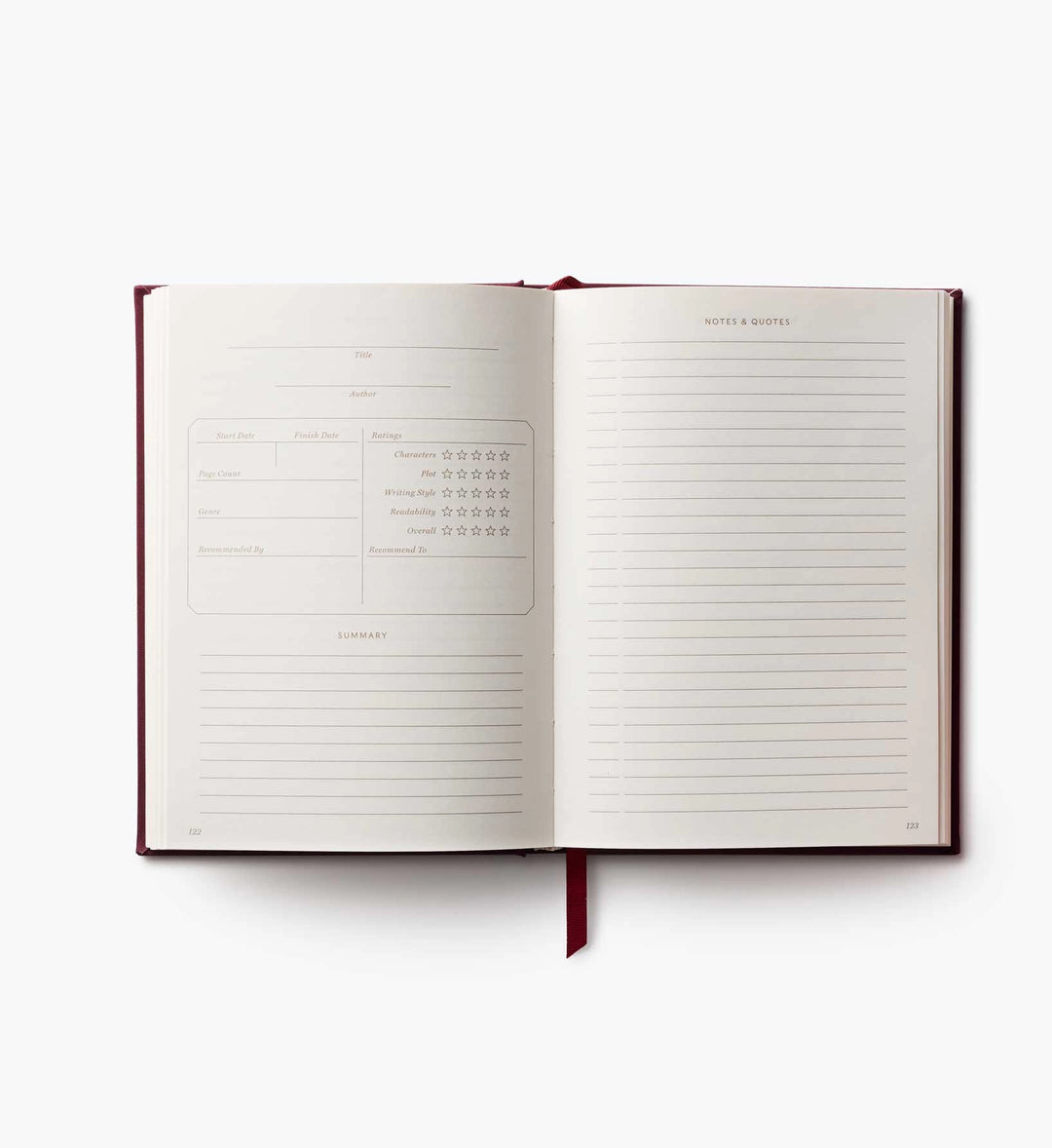Ladies Night Book Club Embroidered Book Journal