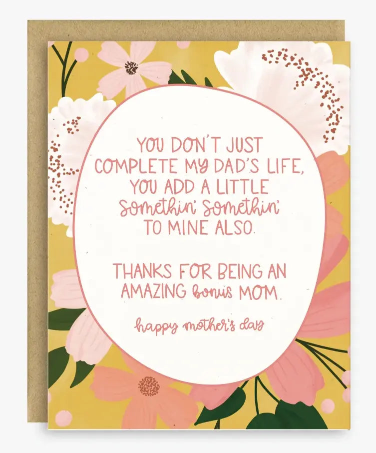 Amazing Bonus Mom Mother's Day Card
