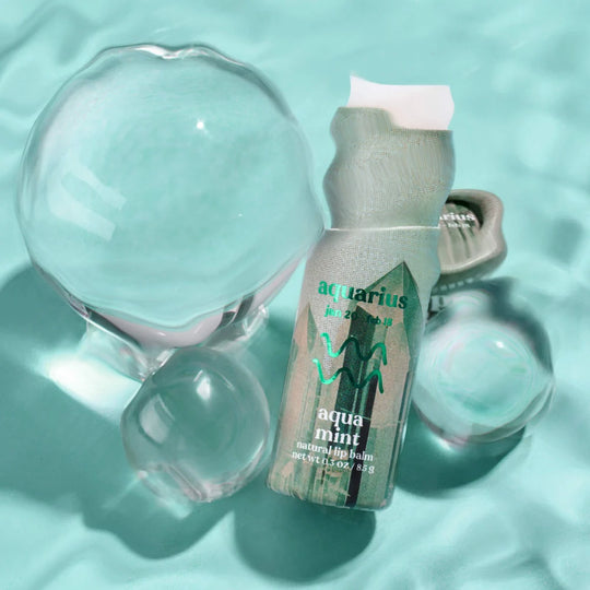 Aquarius Zodiac Lip Balm - Aqua Mint