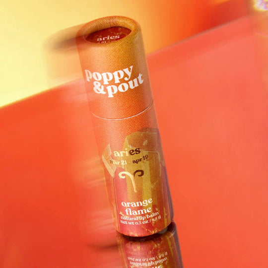 Aries Zodiac Lip Balm - Orange Flame