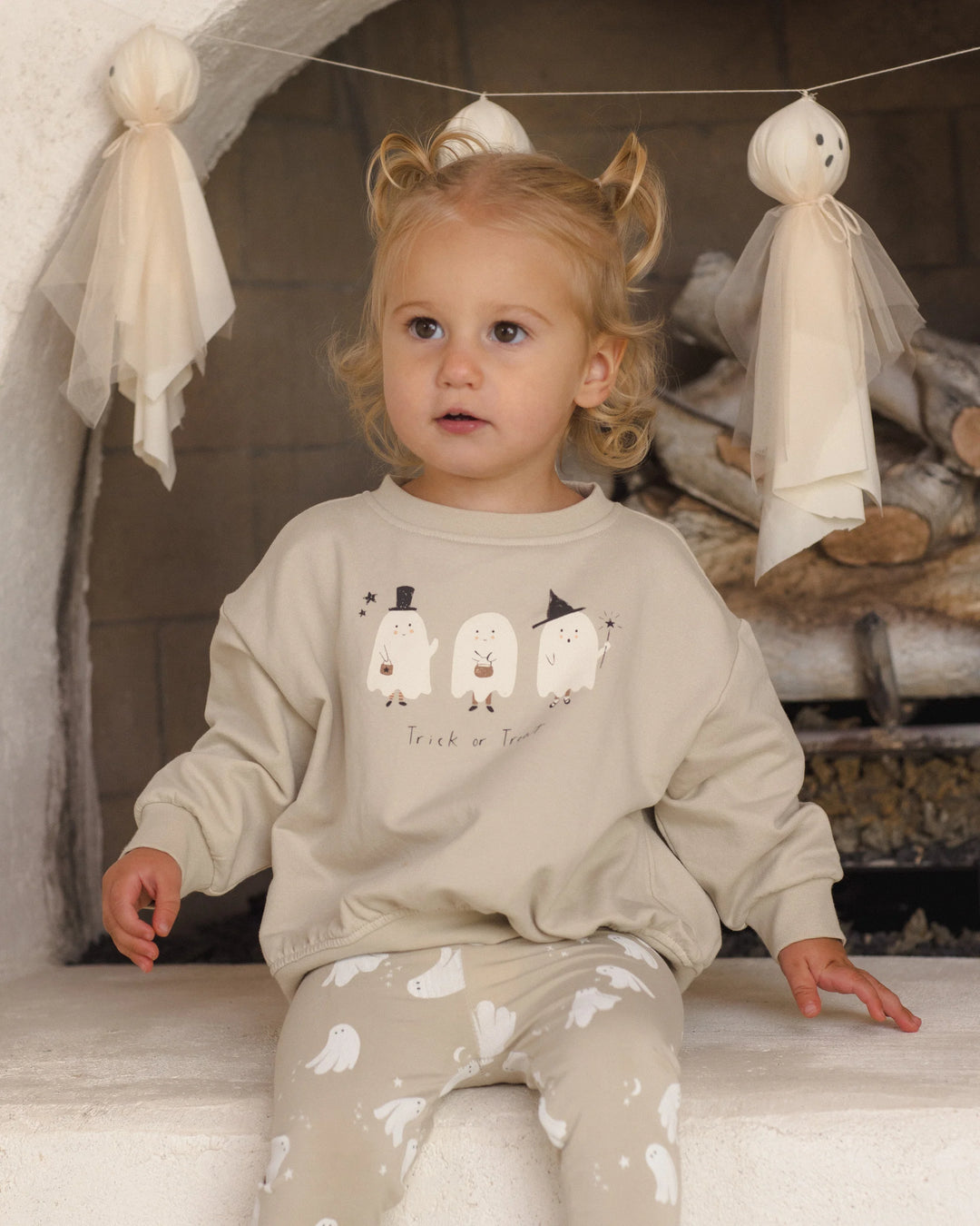 Quincy Mae - Trick or Treat Relaxed Fleece Sweatshirt