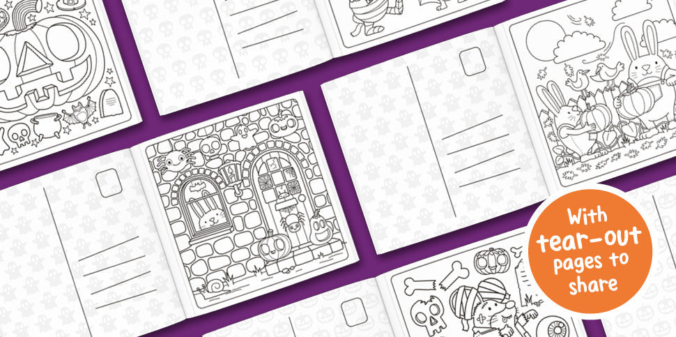 Super Cuties Halloween Coloring Book