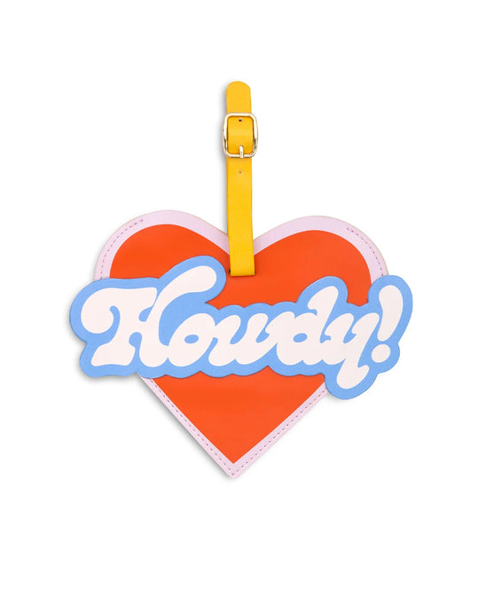Howdy Heart Luggage Tag