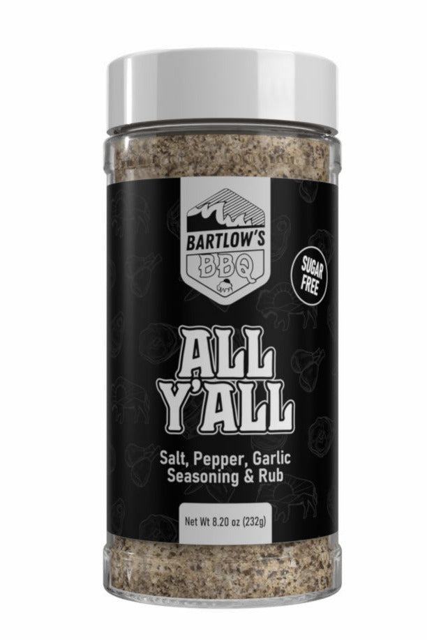 Bartlow’s All Y’all salt, pepper, garlic seasoning and rub from Oklahoma