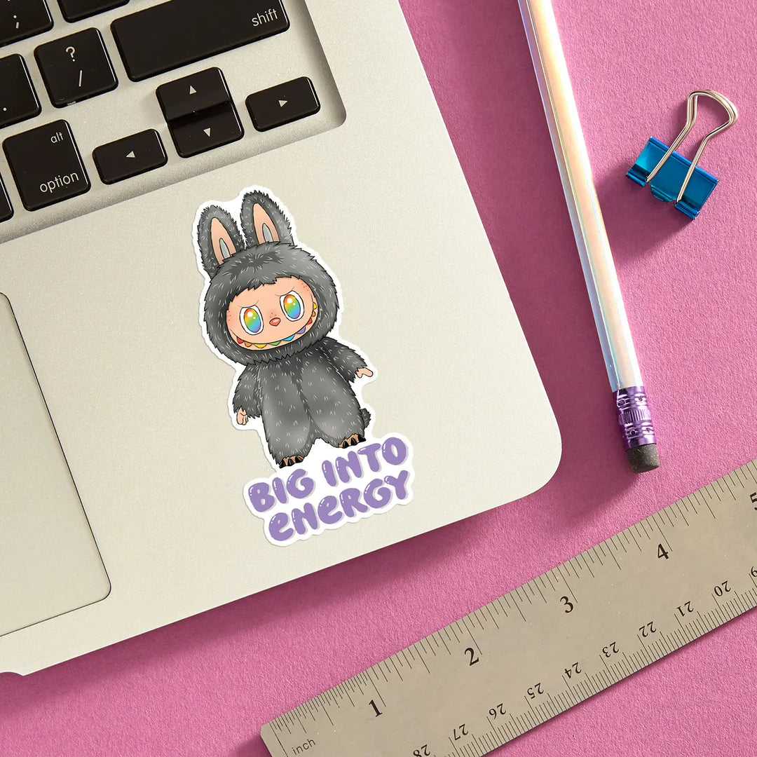 Secret Labubu Big Into Energy Sticker