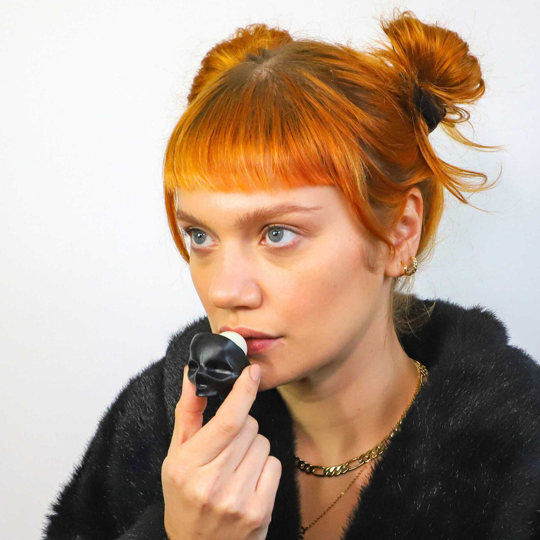 Black Mint Skull Lip Balm