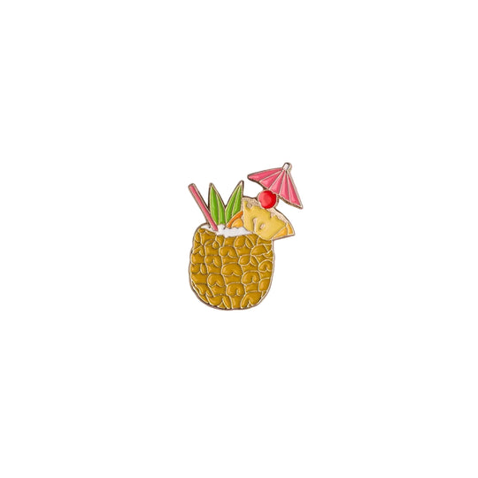 Tiki Cocktail Enamel Pin