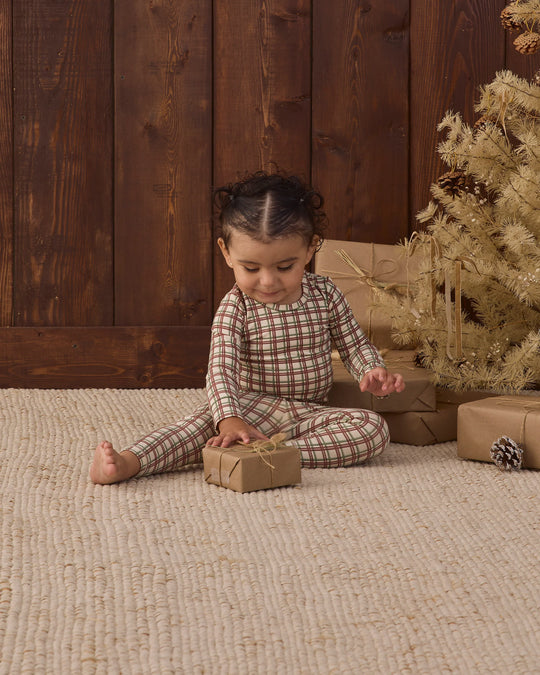 Quincy Mae - Redwood Check Bamboo Pajama Set