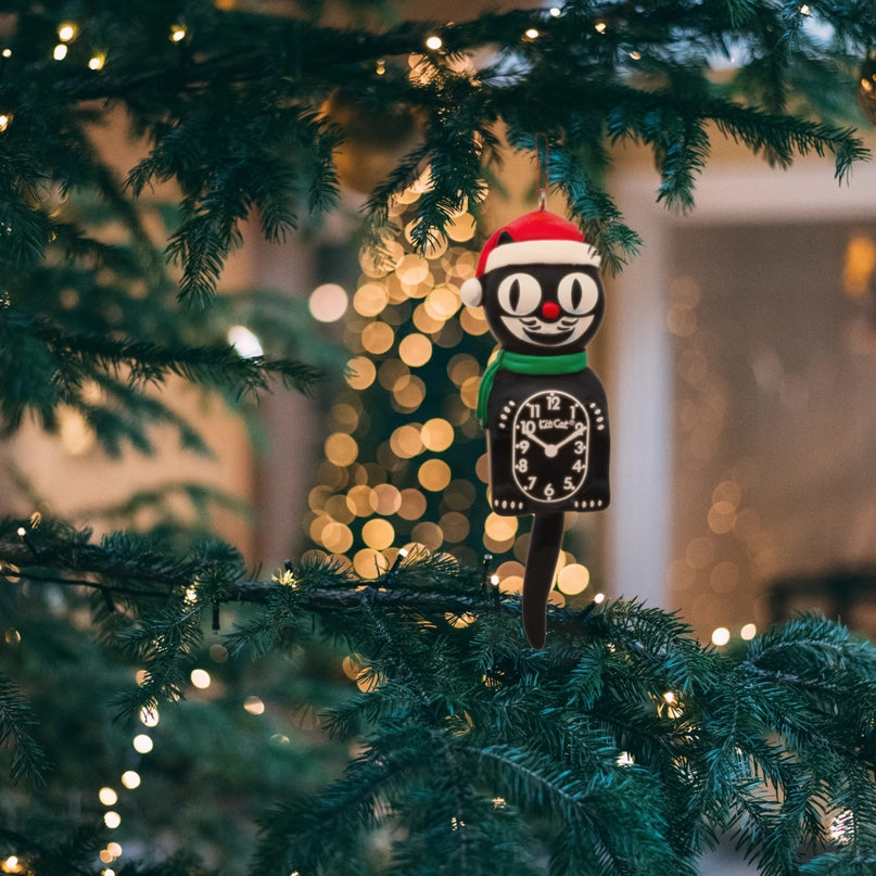 Kit-Cat Klock Christmas Ornament - Santa Hat