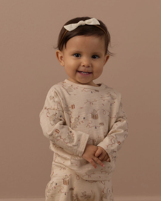 Rylee + Cru - Holiday Kitties Long Sleeve Tshirt & Pant Set