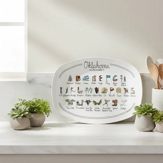Oklahoma Alphabet Platter