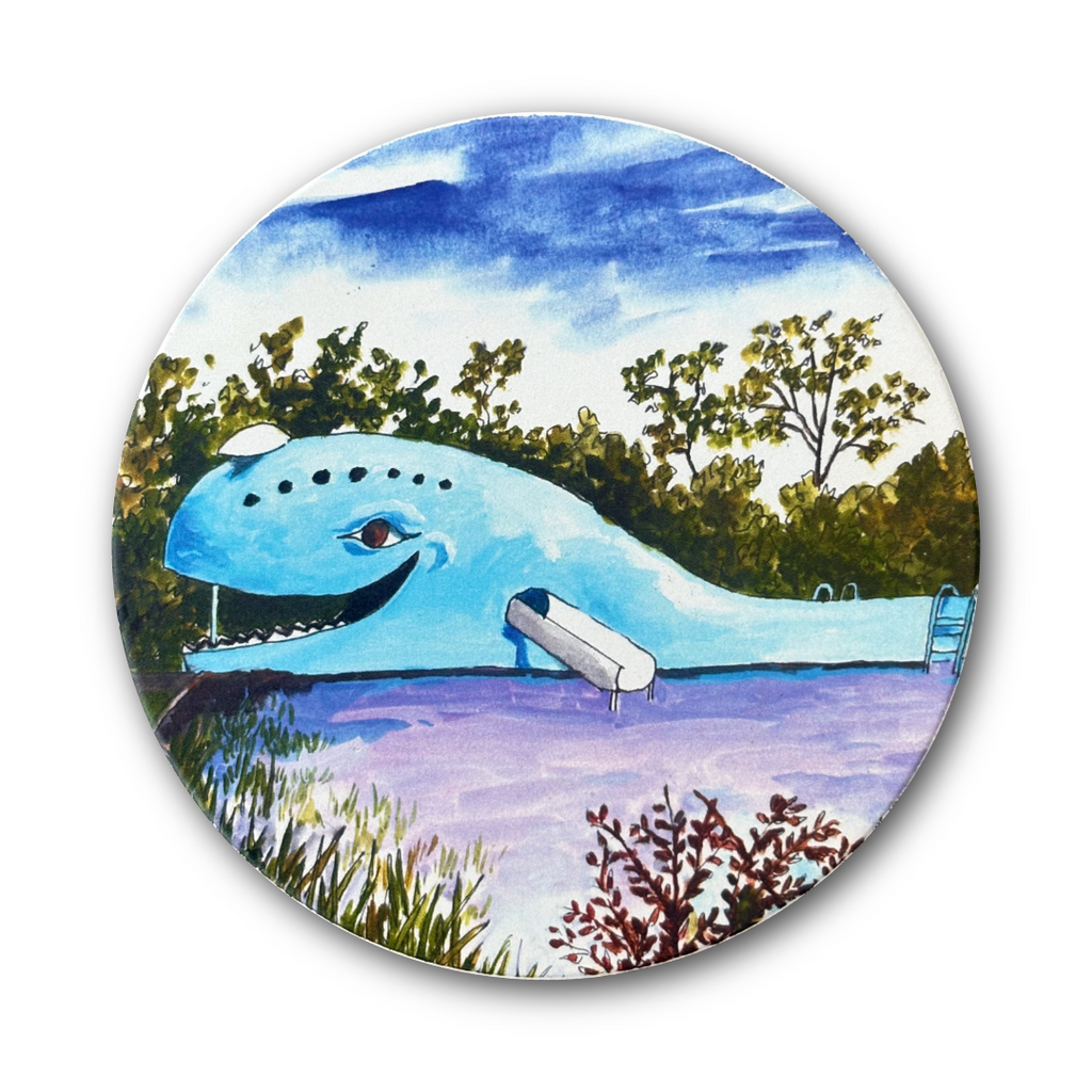 Blue Whale Route 66 Coaster | Catoosa Oklahoma Souvenir – Ida Red
