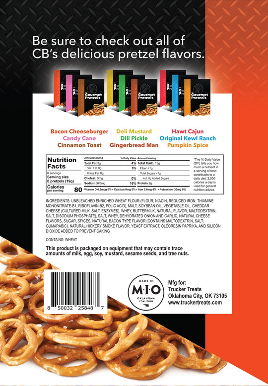 Trucker Treats Black Label - Bacon Cheeseburger Gourmet Pretzels