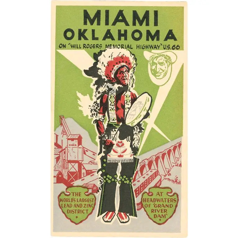 Miami Oklahoma Postcard